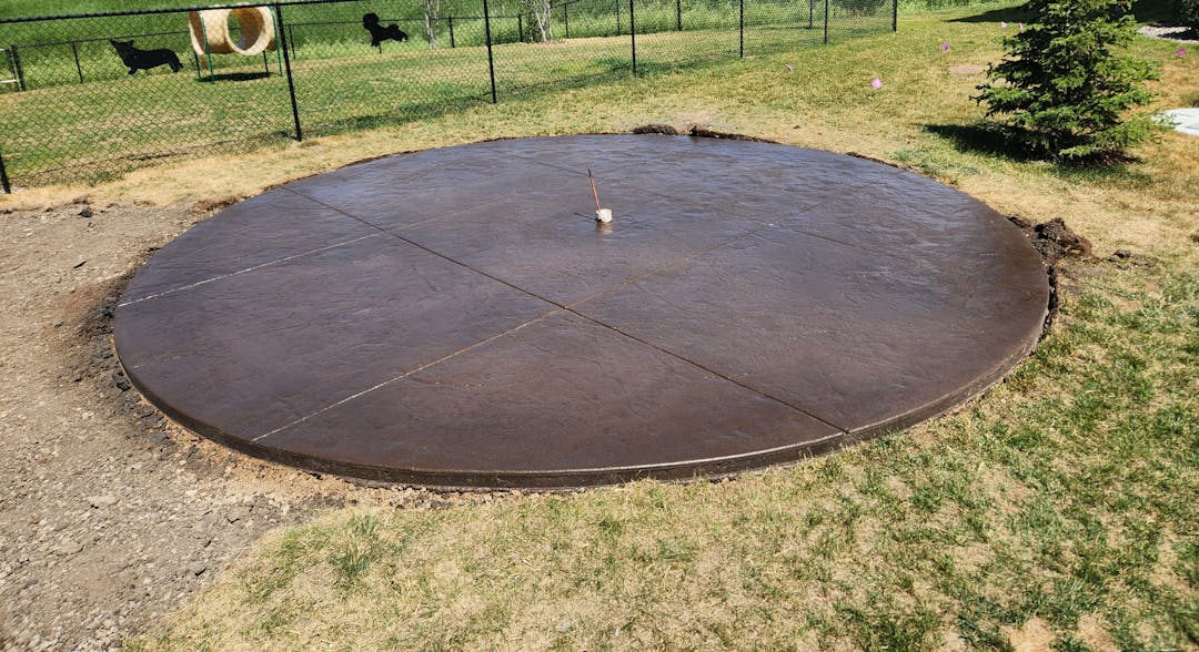 picture of a circular concrete structure